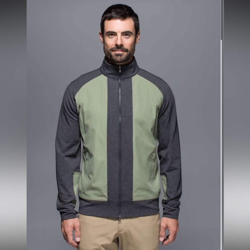 Lululemon Tactic Jacket Medium Heathered Black Pomelo | Like New